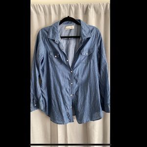 Denim button up shirt